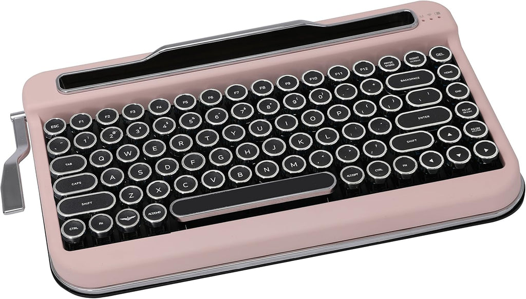 Black Chrome Keycap Bluetooth Keyboard V8700