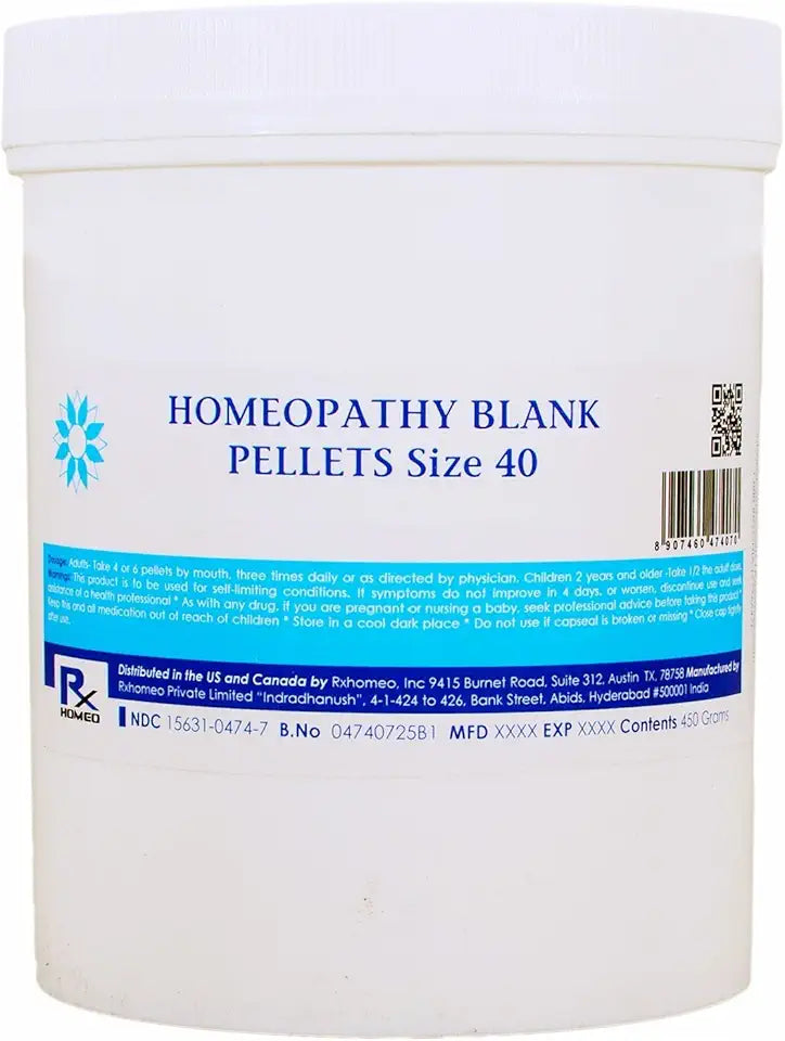 Homeopathy Blank Pellets Size 40 X3633