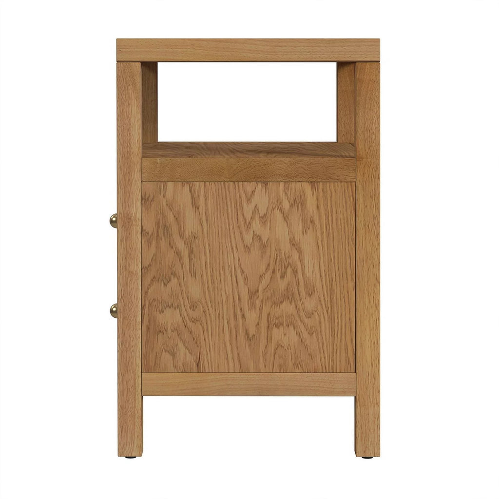 2 Drawer Wood Nightstand O230122