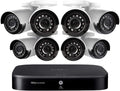1080p HD 8-Channel Security System with Eight Weatherproof Bullet Security Camera L9843