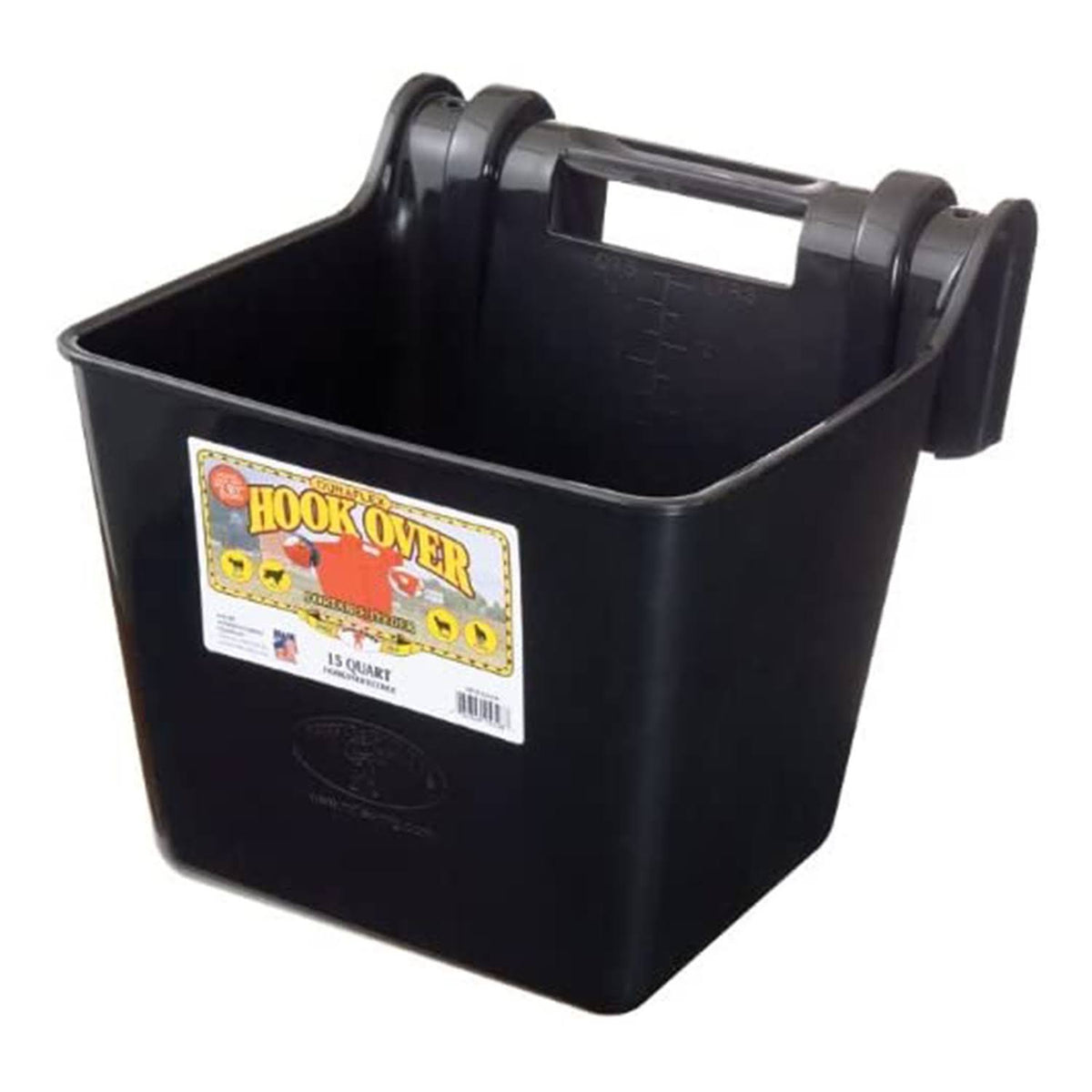 15 qt. Mountable Plastic Hook Feeder, Black (2 Pack) I5472