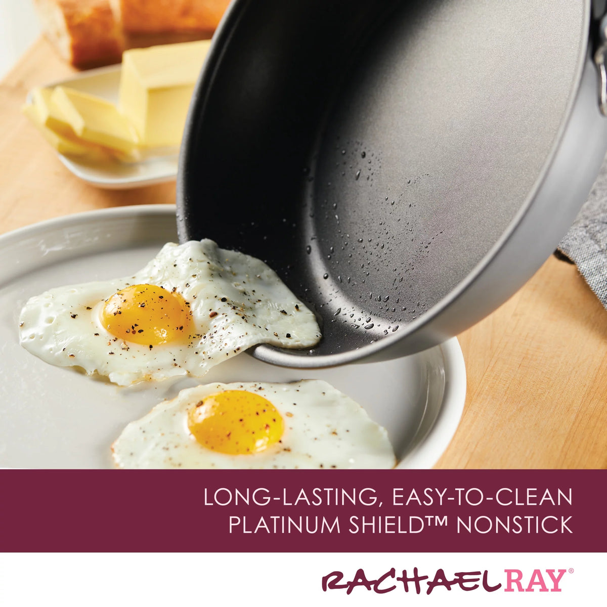 11 Piece Nonstick Pots and Pans Set, Burgundy Handles R252