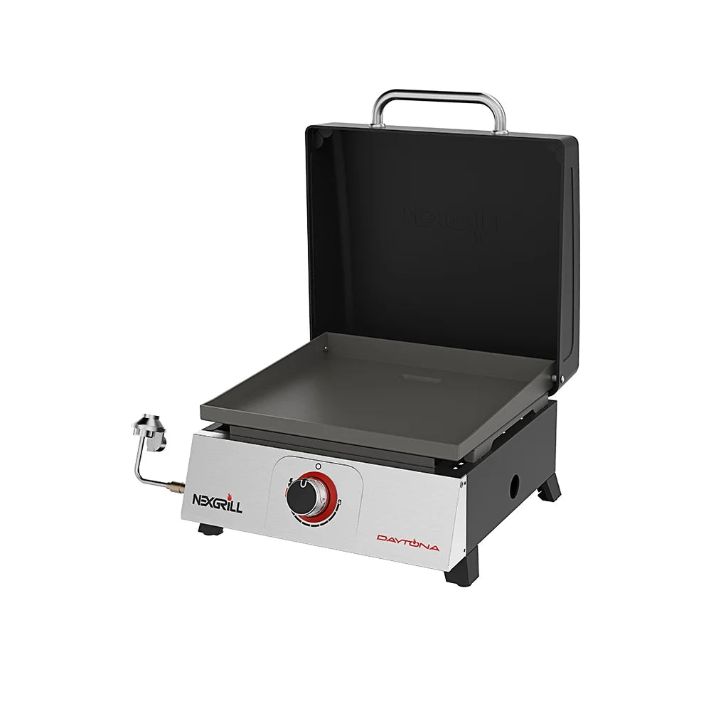 1-Burner Propane Gas Tabletop Grill with Hot Rolled Steel Griddle Top K547