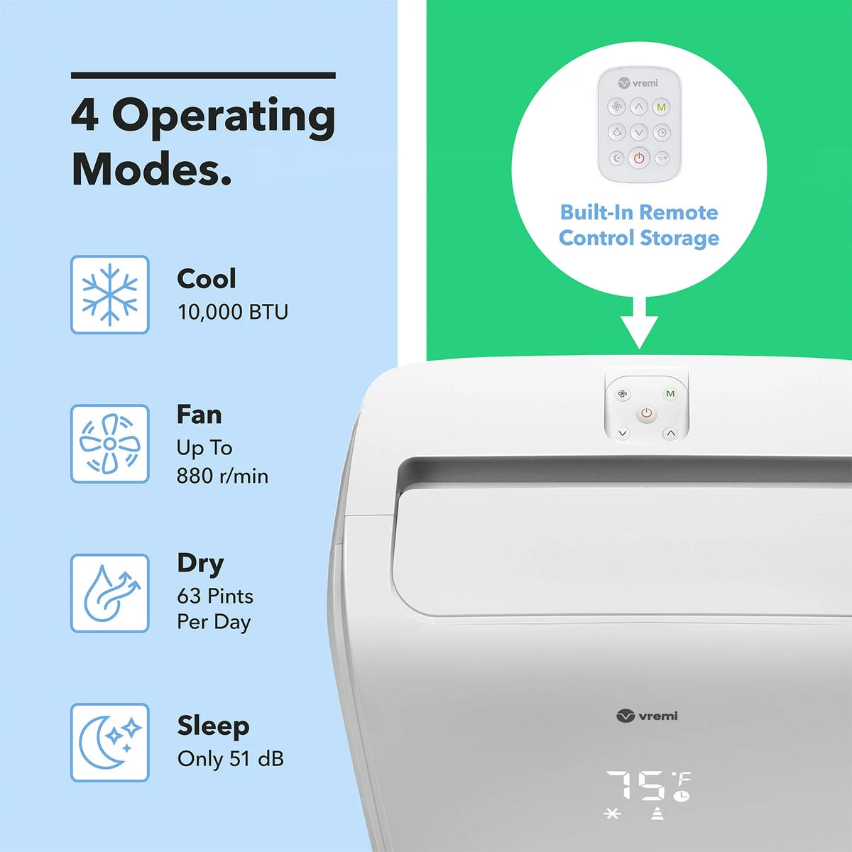10000 BTU Portable Air Conditioner V88270