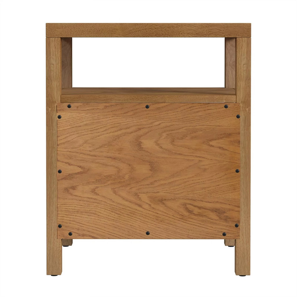 2 Drawer Wood Nightstand O230122