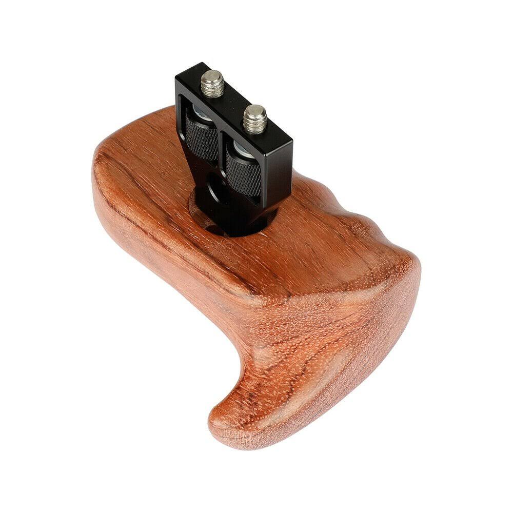 Wooden Handgrip for DSLR Camera Cage B793