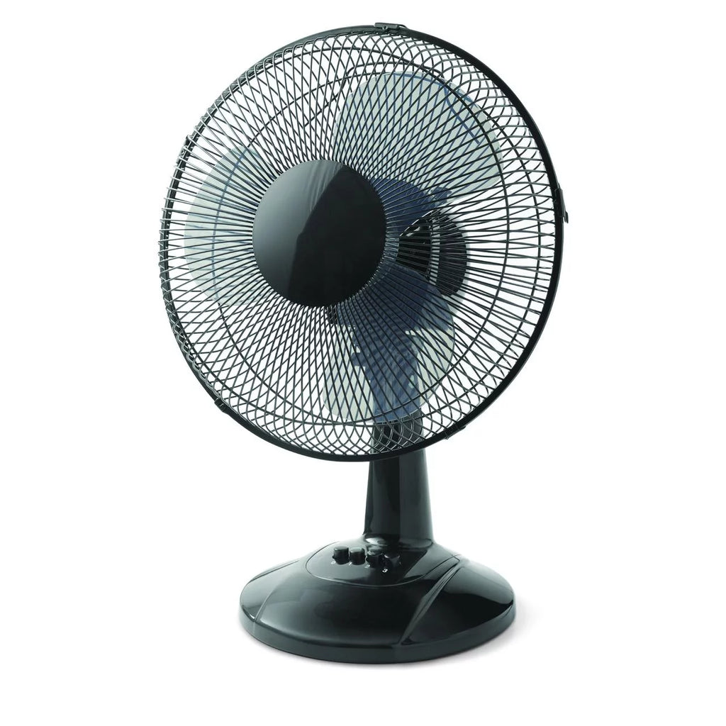 12-inch 3-Speed Oscillating Table Fan, White D587