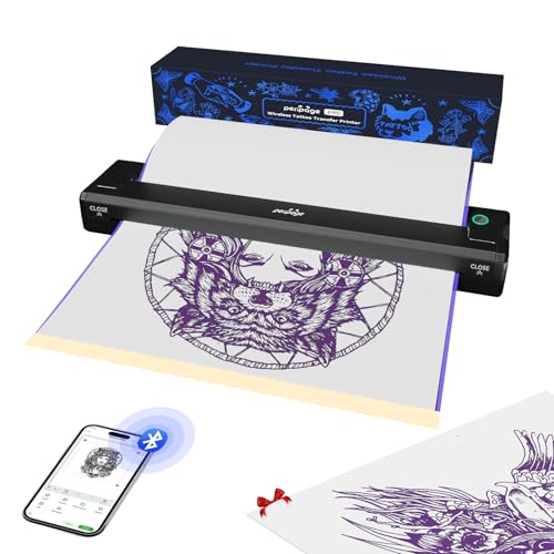 Wireless Bluetooth USB Tattoo Stencil Printer with Stencil Paper H1127