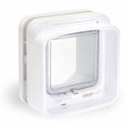 White Microchip Cat Flap D133