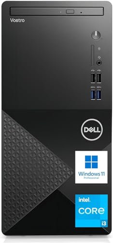 12th Gen Intel Core i3-12100 16GB RAM 256GB SSD + 1TB HDD WiFi 6 DVD-RW HDMI Display Port Windows 11 Pro Desktop Computer T5907