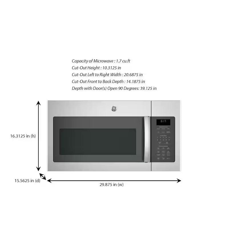 1.7 cu. ft. Over the Range Microwave with Sensor Cooking in Stainless Steel K799238