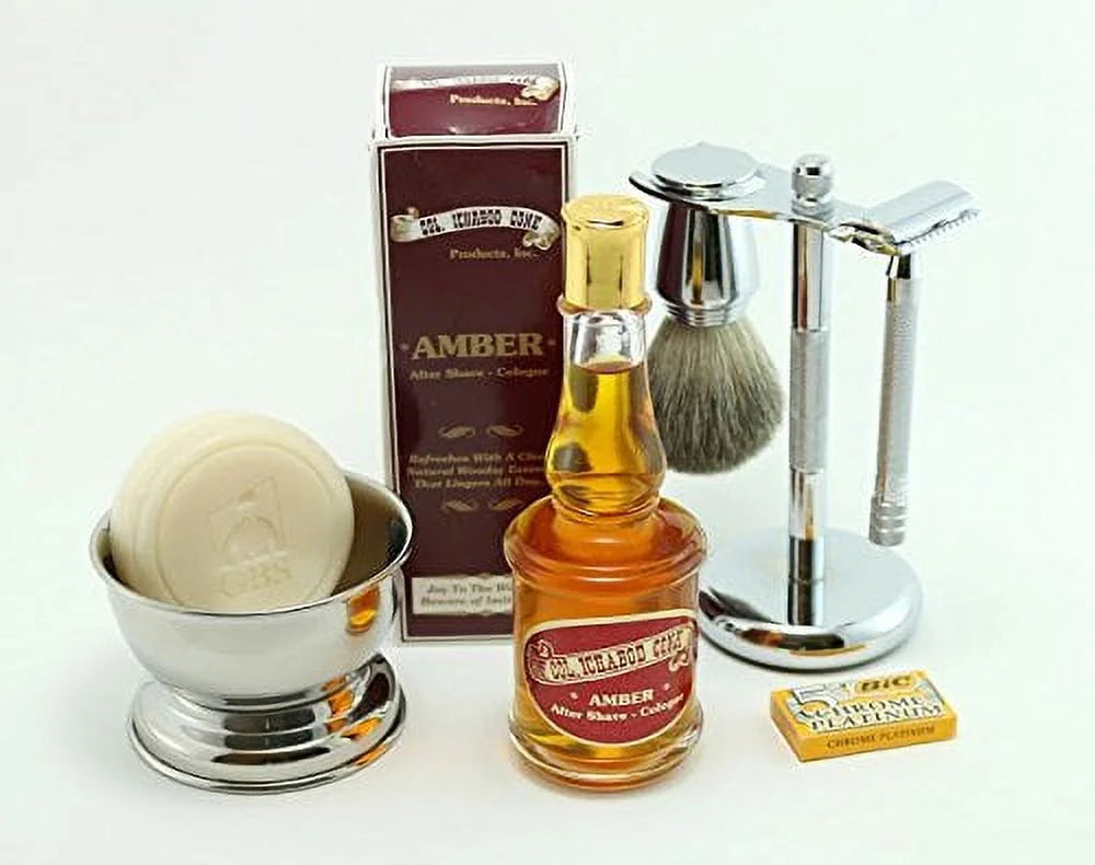 Shaving Gift Set with Safety Razor, Bowl R377