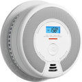 10-Year Battery Smoke Carbon Monoxide Alarm Detector with Large LCD Display H8462