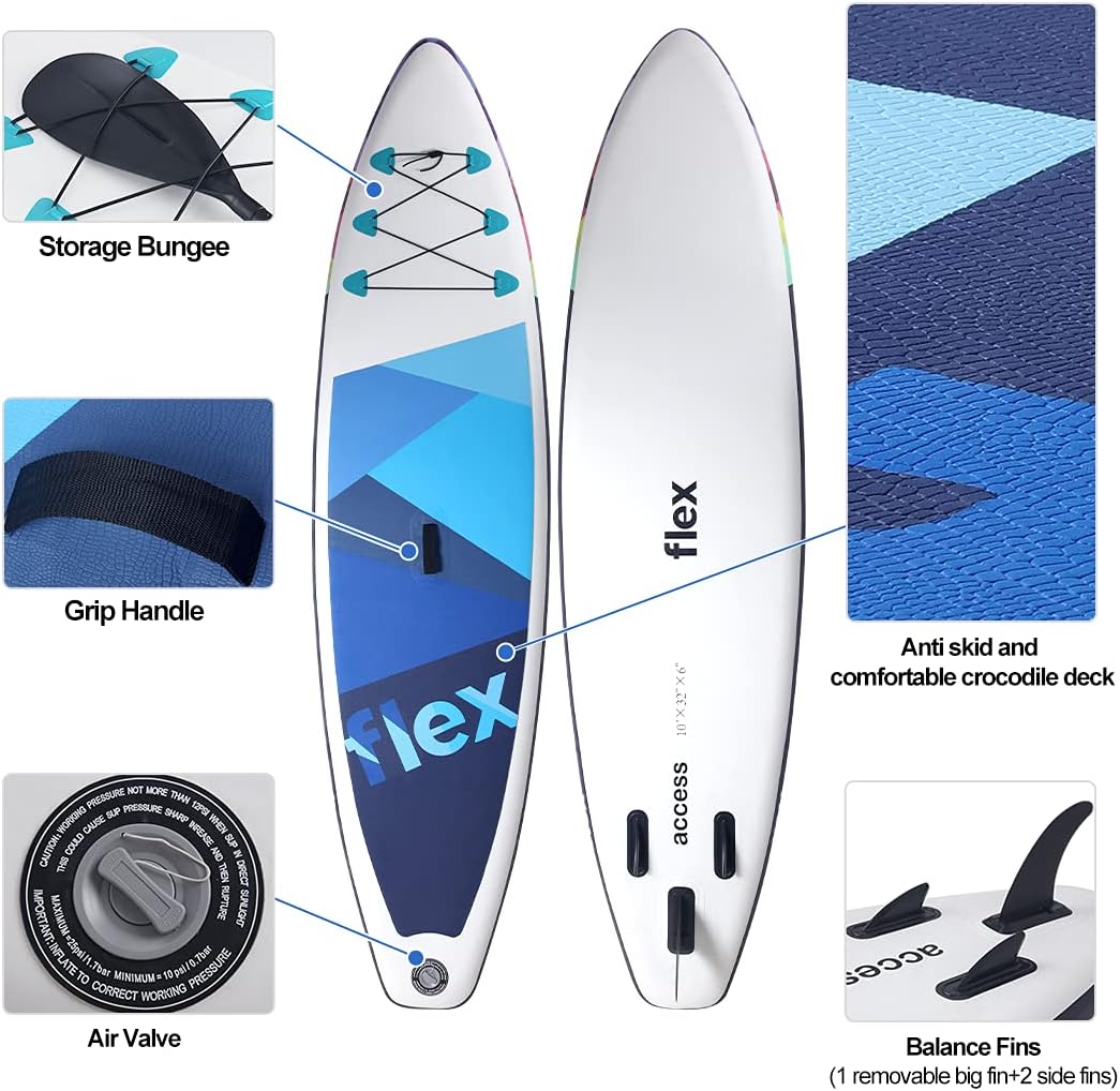 10 FT Stand-Up Paddleboard with Carry Bag S8332