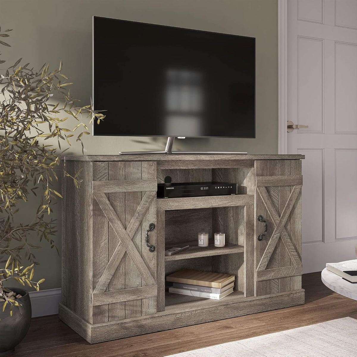 Espresso Electric Fireplace TV Stand H10903