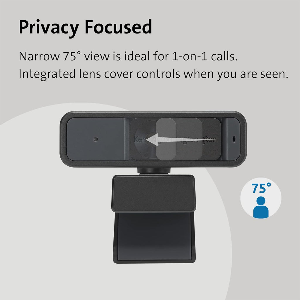 1080P Auto Focus Webcam with Microphone, Privacy Shutter, Pack of 2 Y2239
