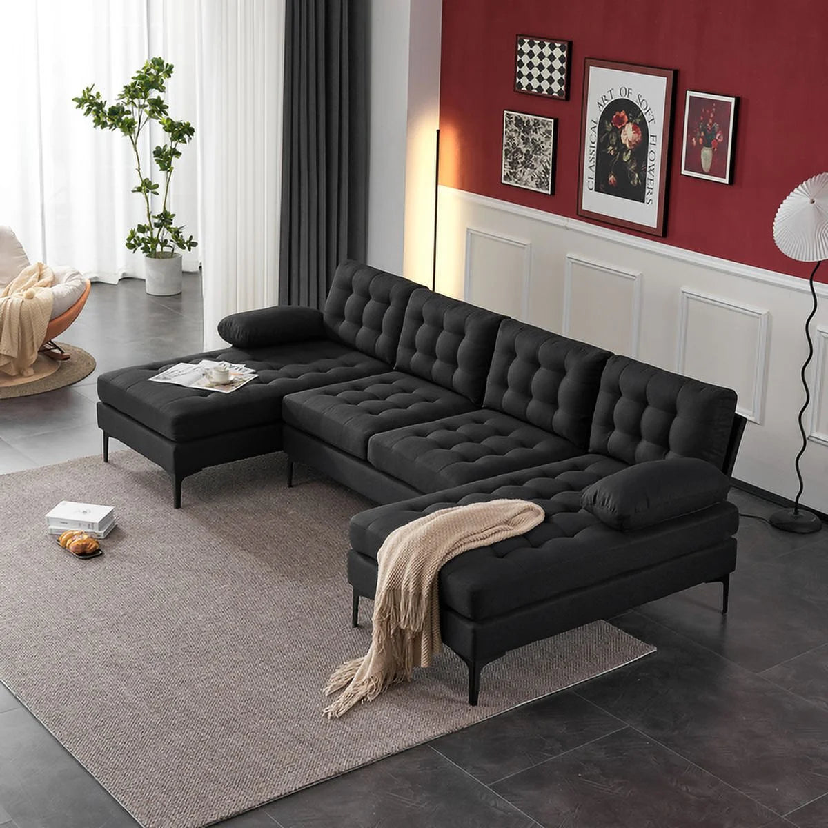 U-shaped Sectional Sofa Q79099