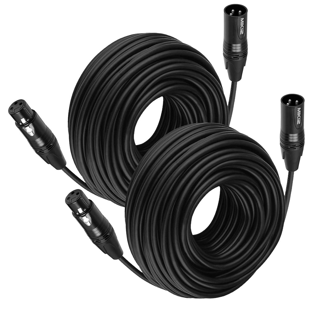 XLR Microphone Cables 25ft 4 Pack E840