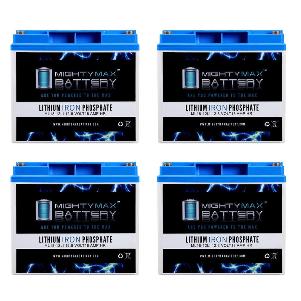 12V 18AH Lithium Replacement Battery 4 Pack S736033