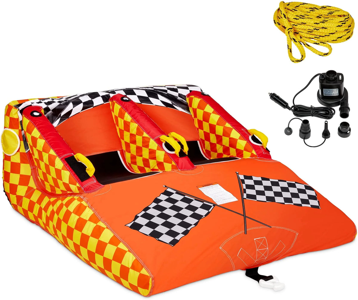 1-2 Person Towable Water Tube with Cushion Seats U7045