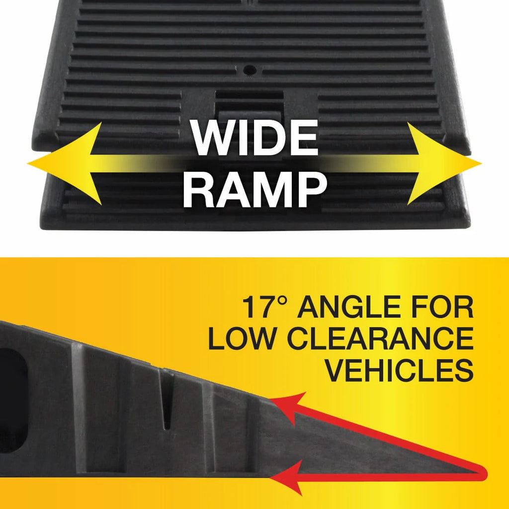 Black Resin Vehicle Ramp Pair, 12,000lb, 2 Pieces W713