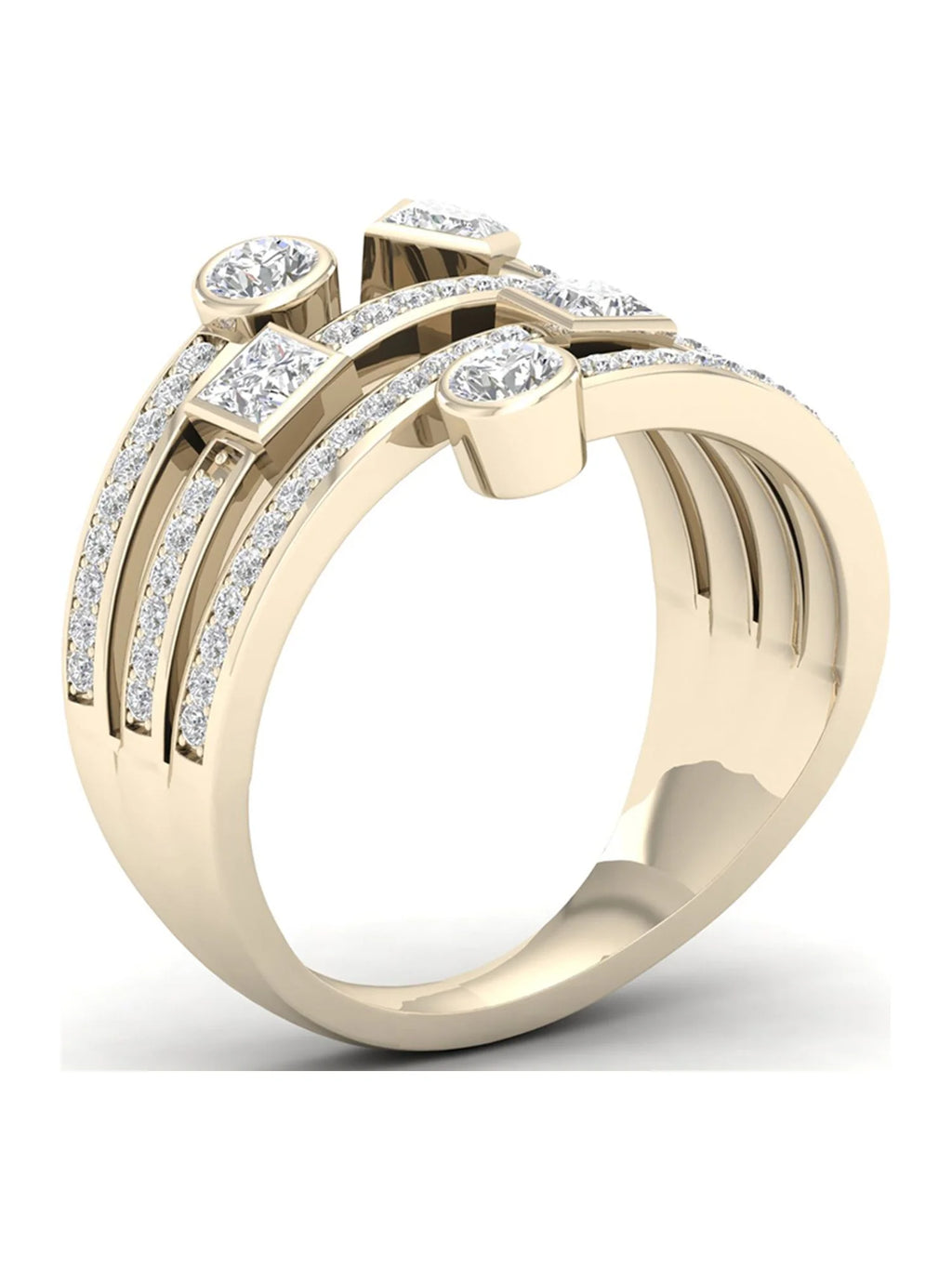 10k Yellow Gold Diamond Ring N398