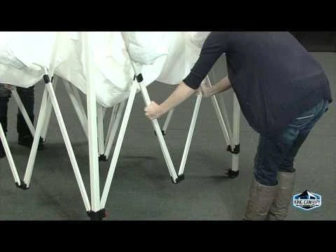10x10 Instant Pop Up Canopy Tent with Black Cover N555