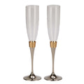 10.5 in. Hammered Flutes - Pair - Gold V838