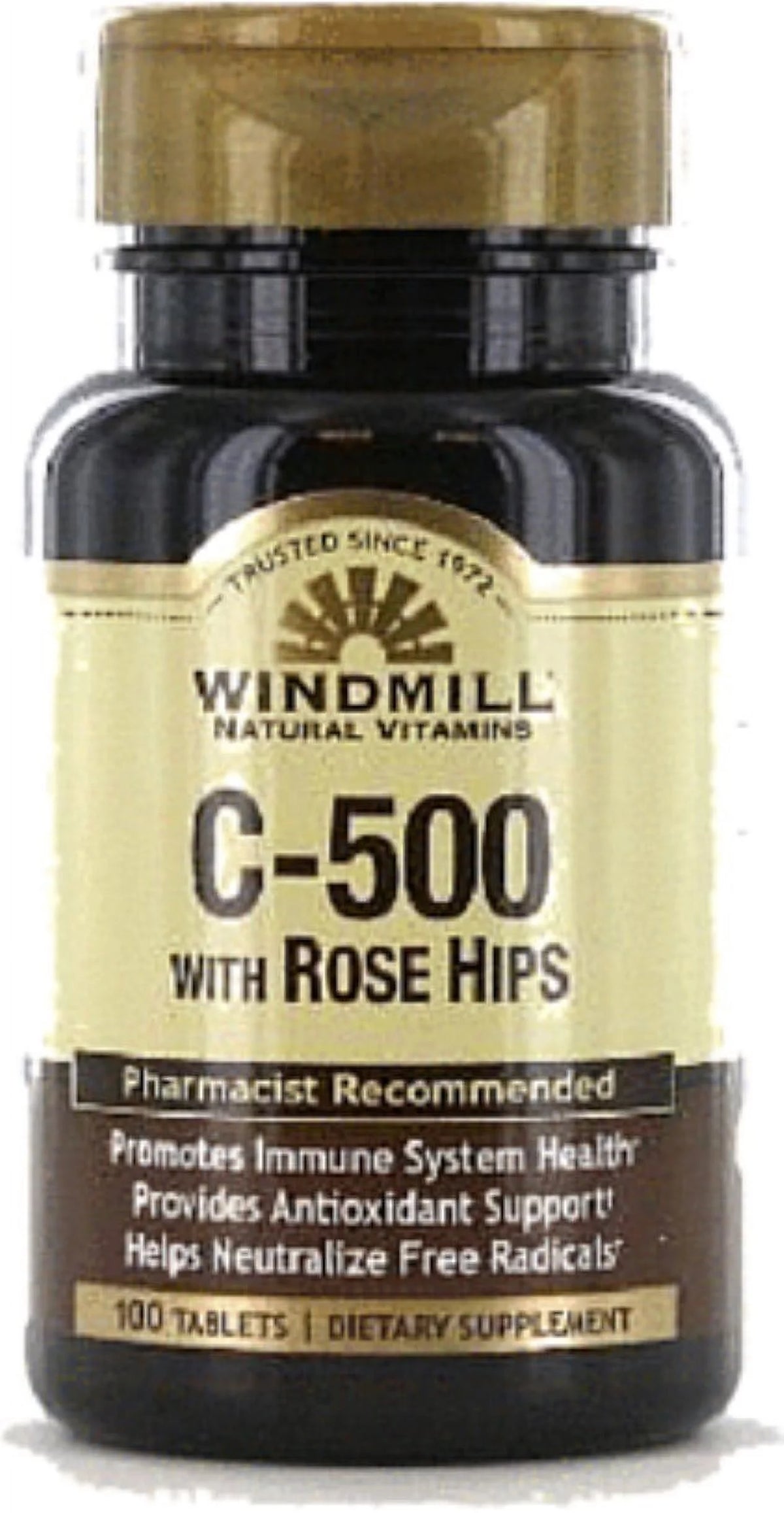 Vitamin C-500 Tablets Rose Hips 100 Tablets Pack of 2 Q157