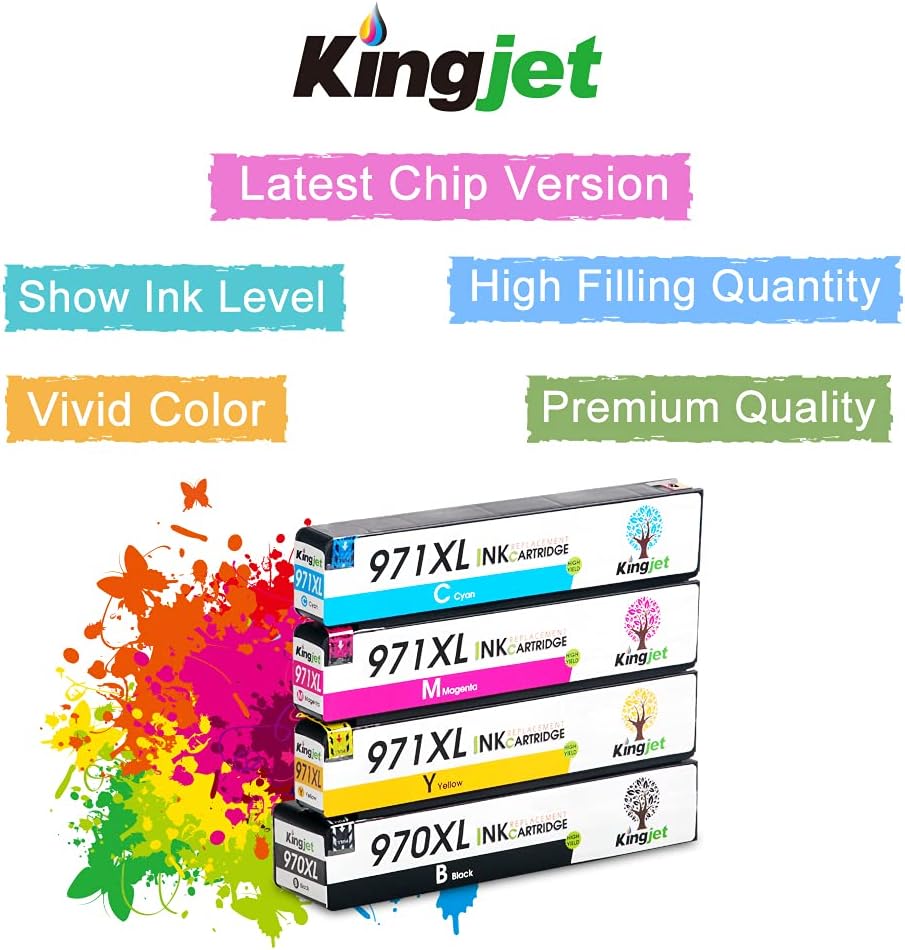 Compatible Ink Cartridge 4 Pack for Officejet Pro Printers Z780050