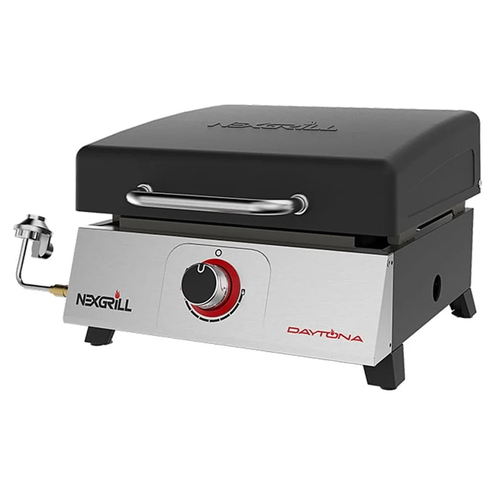 1-Burner Propane Gas Tabletop Grill with Hot Rolled Steel Griddle Top K547