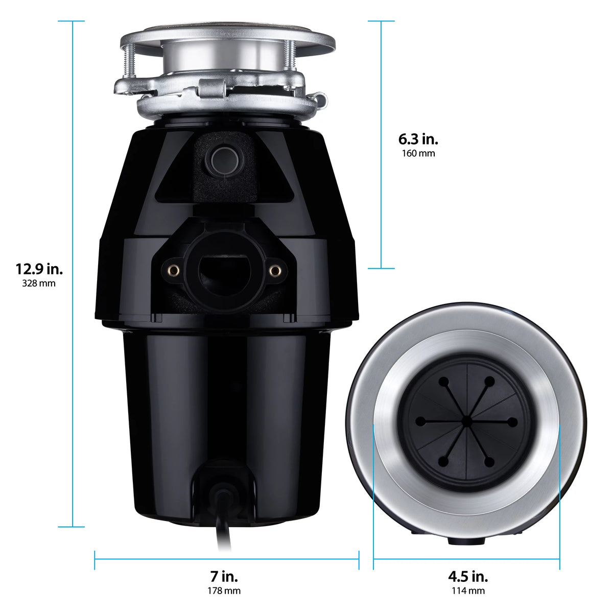 1/2 HP Stainless Steel Garbage Disposal G17252