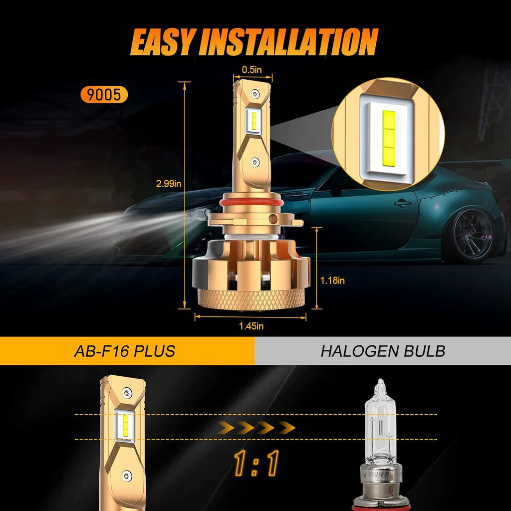 9005/HB3 LED Bulbs 70W 7000lm Pack of 2 R135215