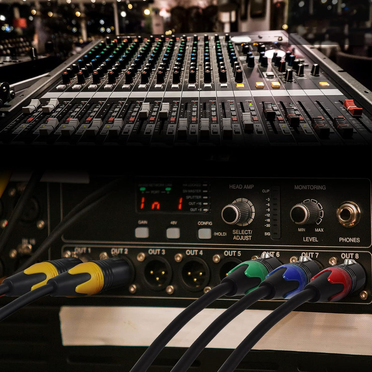 XLR Microphone Cables 25ft 4 Pack E840
