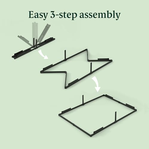 14 Inch Black Metal Platform Bed Frame, Twin W457954