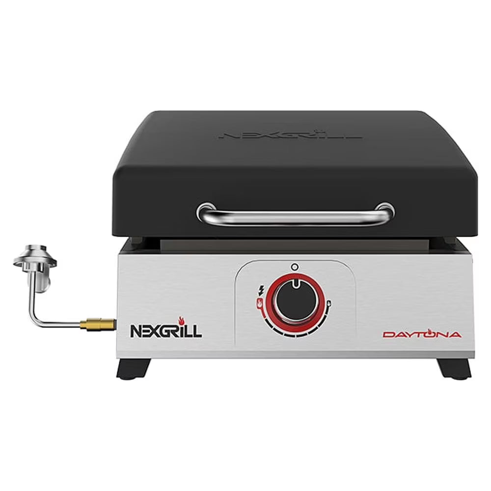 1-Burner Propane Gas Tabletop Grill with Hot Rolled Steel Griddle Top K547