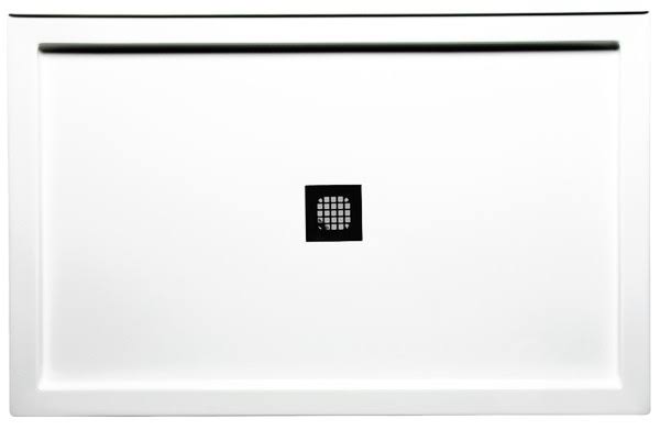 42 x 34 inch Triple Threshold Shower Base with Square Drain D55725