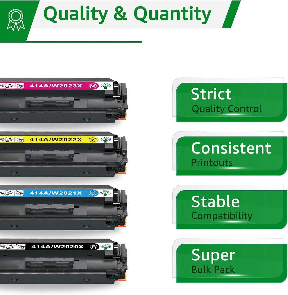 Compatible Toner Cartridge 4-Pack Black Cyan Magenta Yellow O240