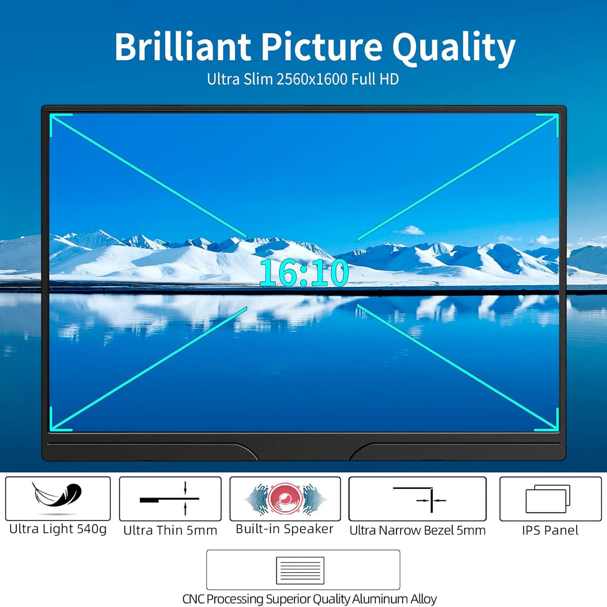 13.3 inch 2K IPS Portable Monitor E845745