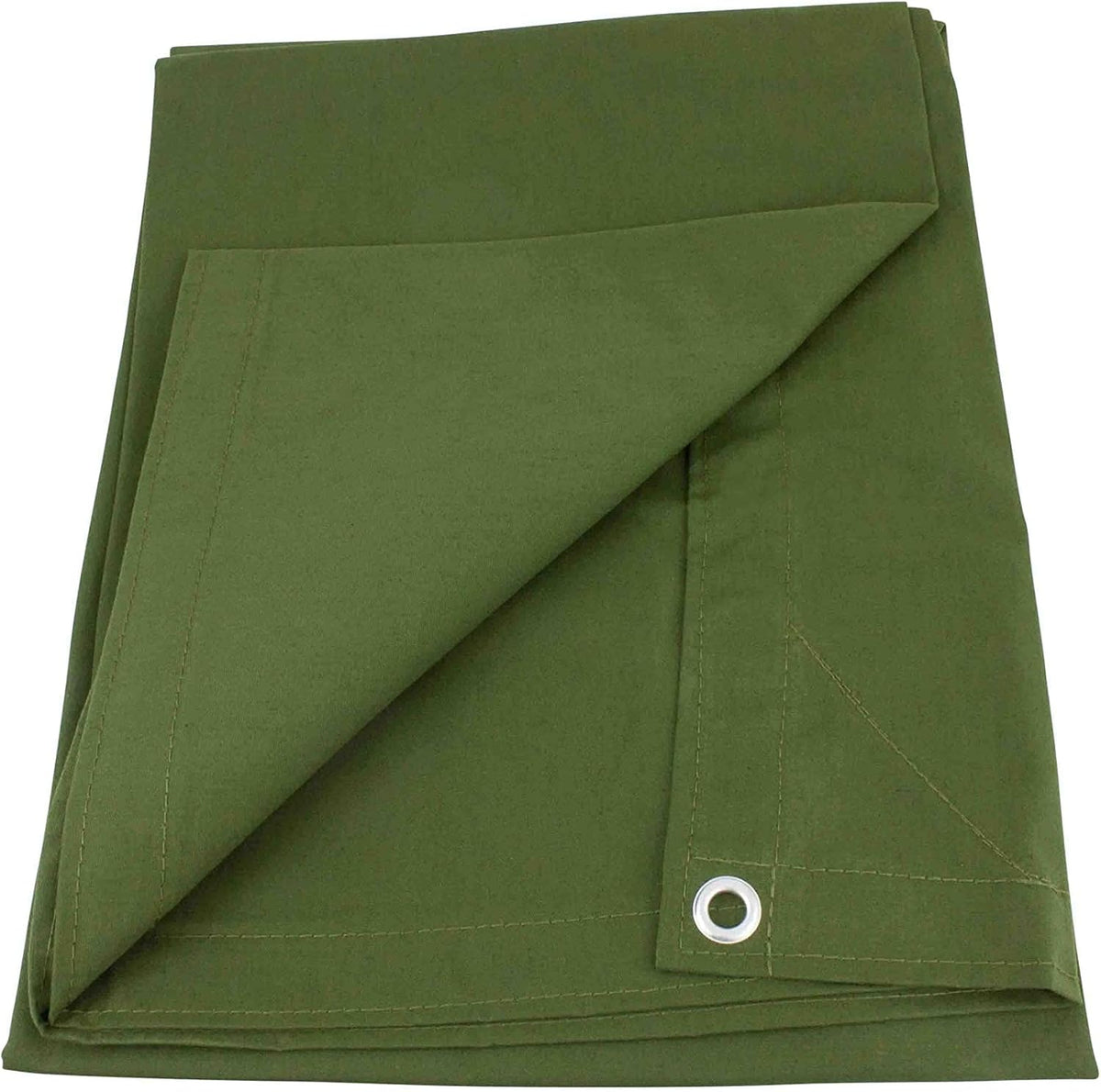 16' x 20' Green Canvas Tarp 12oz Water Resistant Z847742