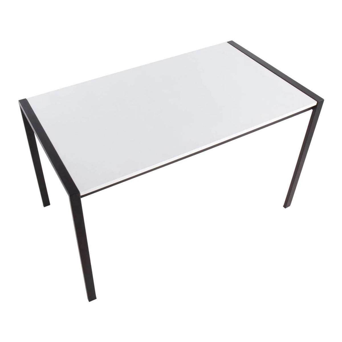 Dinette Table with Black Metal and White Wood N534435