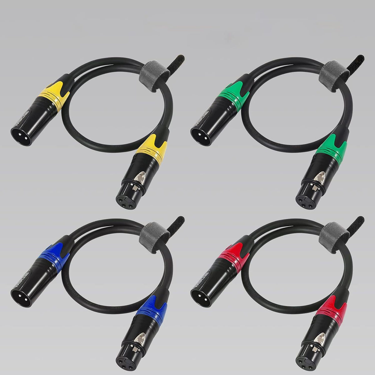 XLR Microphone Cables 25ft 4 Pack E840