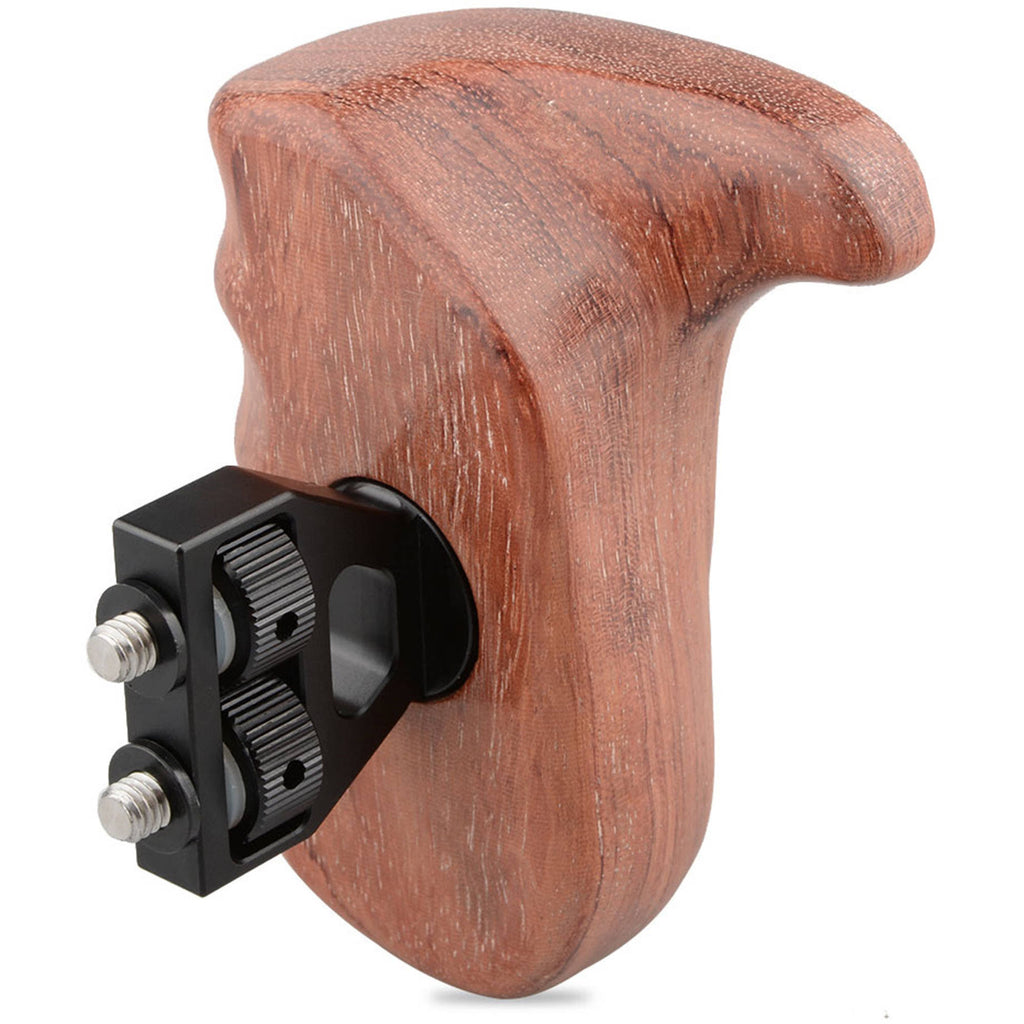 Wooden Handgrip for DSLR Camera Cage B793