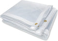 10 x 10FT Clear Waterproof Vinyl Tarp with Grommets V721423