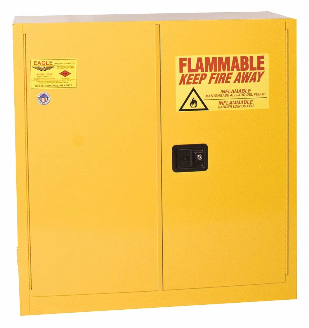 Yellow Flammable Liquid Safety Cabinet X45973