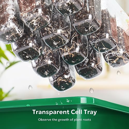 10 Packs Seed Starter Tray with Humidity Dome (120 Cells Total) E9389