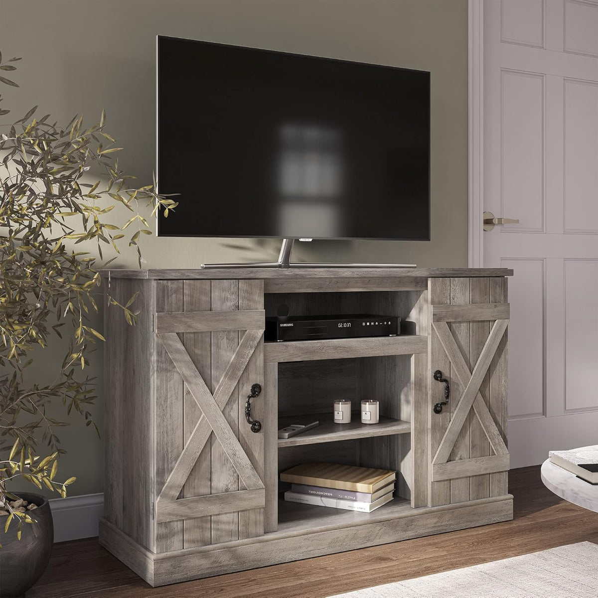 Espresso Electric Fireplace TV Stand H10903