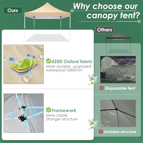 10x20 Pop Up Canopy Tent with 6 Sidewalls White O984