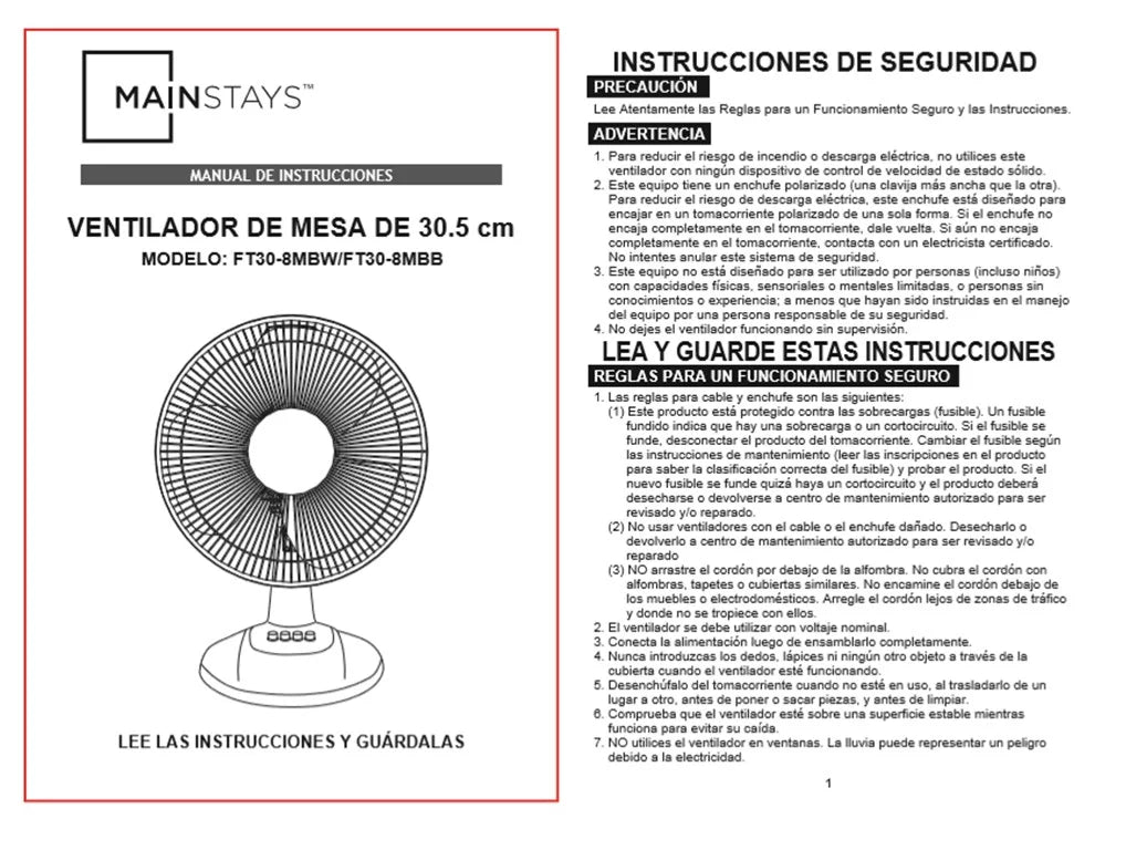12-inch 3-Speed Oscillating Table Fan, White D587