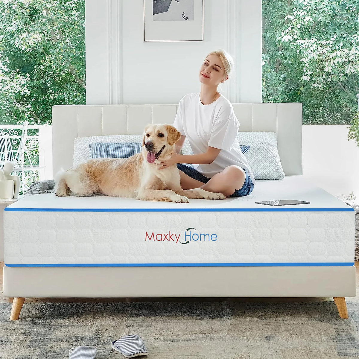 Queen Size Gel Memory Foam Hybrid Mattress F5293